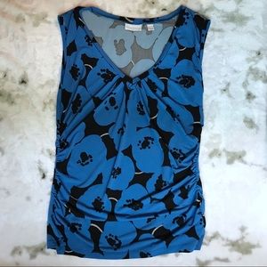 2/$45 New York & Company Stretch Flower Blouse
